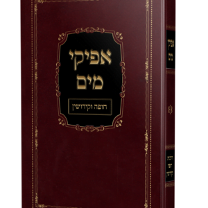 ספר אפיקי מים על הלכות חופה וקידושין מהגאון הרב משה פנירי שליט"א